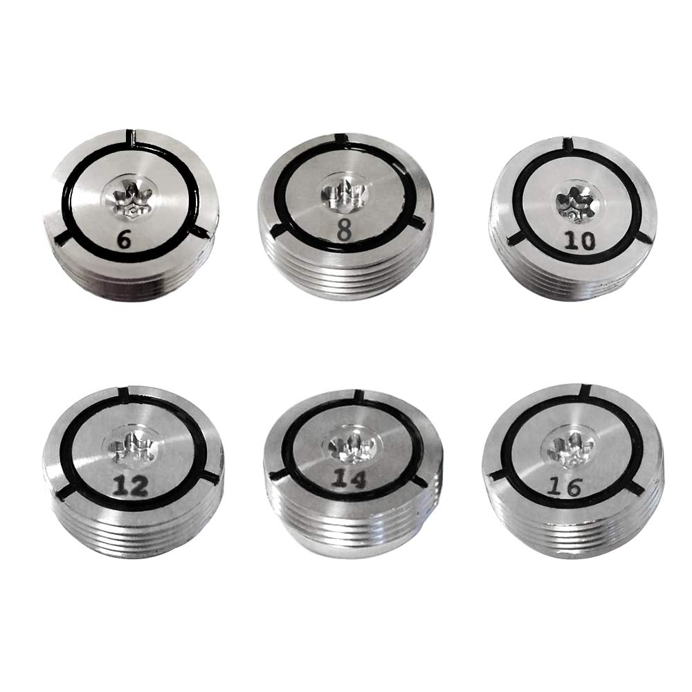 HISTAR 6Pcs Golf Club Weights Kit (6g/8g/10g/12g/14g/16g) - Compatible with Callaway Big Bertha Fusion Driver 2016 & GBB Epic SUB Zero Fairway Wood 2017 | Improve Swing Balance & Distance Control | Perfect for Golf Club Customization & Performance Enhancement