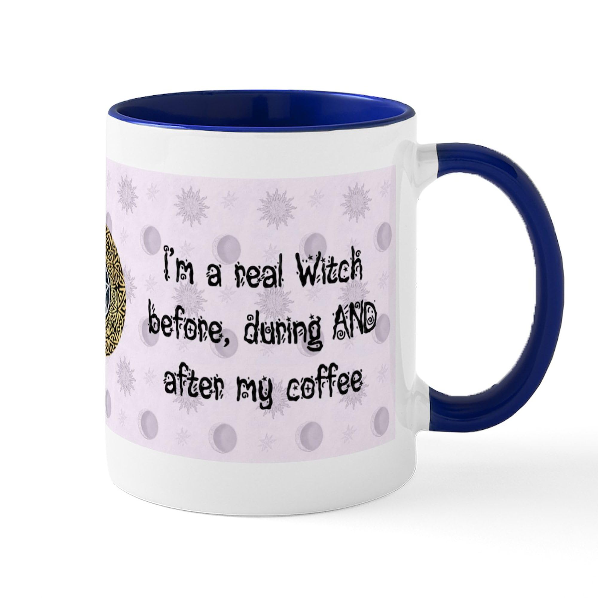 Realwitch Ceramic Coffee Mug 11 oz (325 ml) - Unique Witch Design for Tea, Coffee & Hot Drinks - Perfect for Halloween, Gifts & Witch Lovers