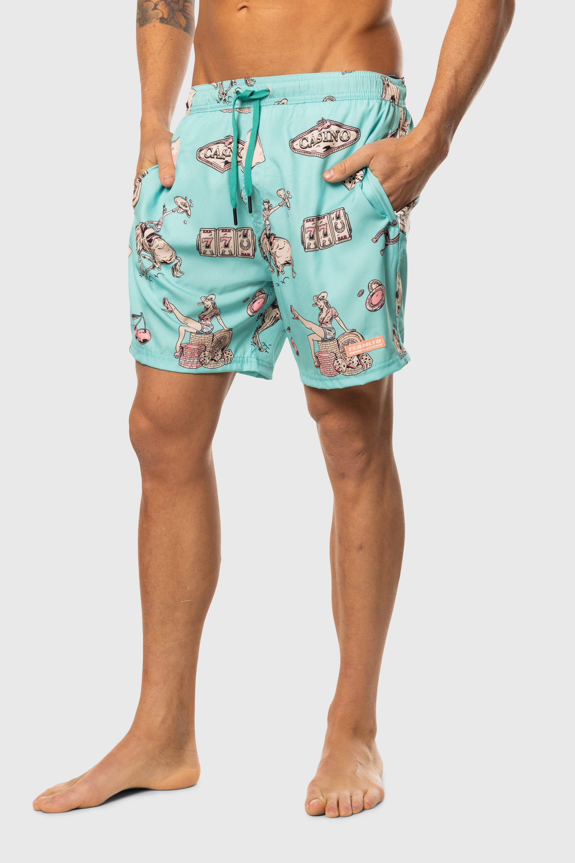 Men's Quick-Dry Swim Shorts 21 - Comfortable & Stylish Beachwear for Swimming, Surfing & Summer Activities