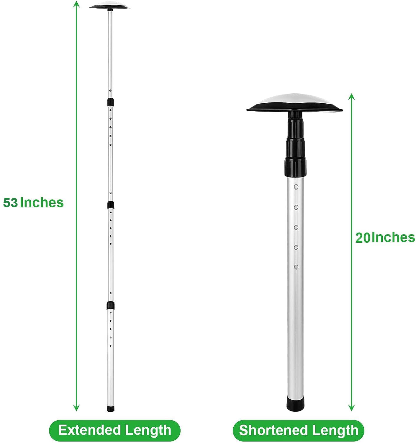 MNKNENG Telescoping Aluminum Alloy Golf Stiff Arm - Oversized Anti-Impact Support Rod Pole for Golf Travel Bags | Durable Golf Club Protector Stick for Air Travel & Road Trips