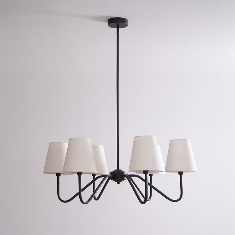 Elegant Black Crystal Chandelier - Modern Ceiling Light Fixture for Dining Room, Living Room & Bedroom Decor | Perfect for Home, Wedding & Restaurant Lighting