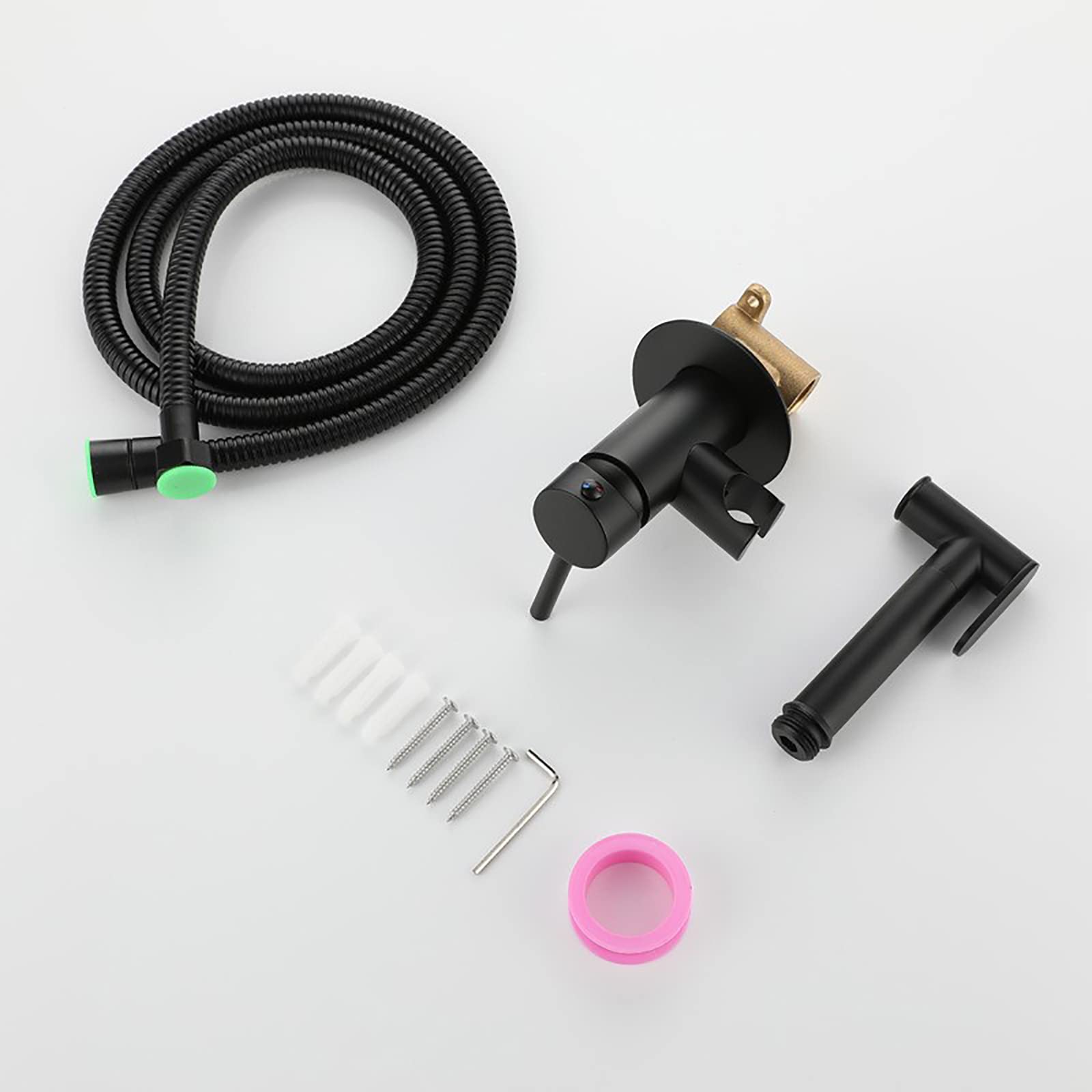 Handheld Bidet Sprayer for Toilet - Adjustable Hot & Cold Water Brass Sprayer Kit with Wall Mount, Perfect for Baby Cloth Diaper Cleaning, Pet Bathing & Personal Hygiene