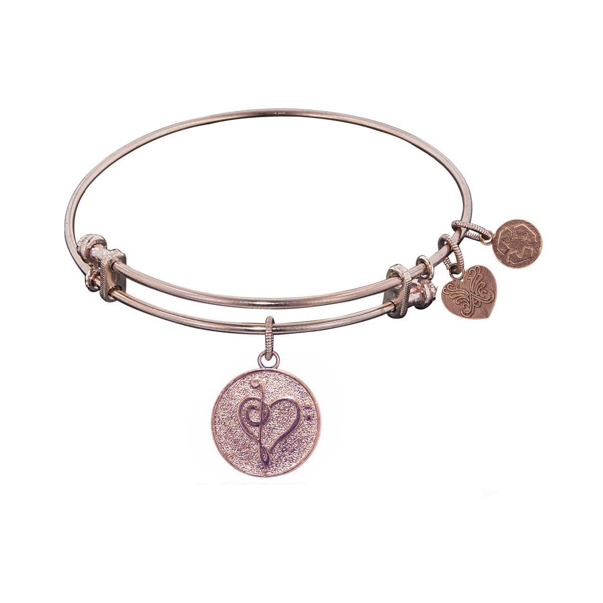 Brass Music Adjustable Bangle Bracelet 7.25