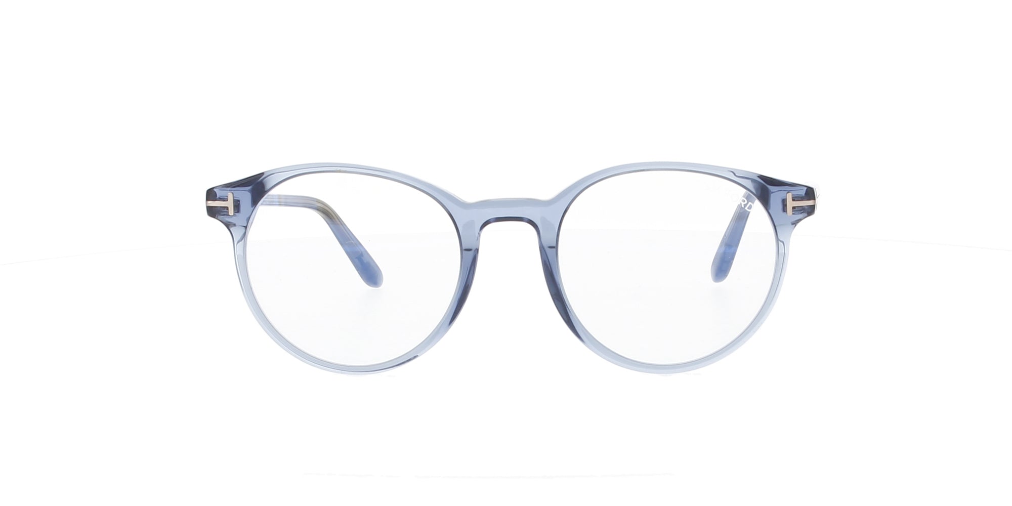 Tom Ford Round Eyeglass Frames - Crystal Blue Acetate Sunglasses for Men & Women | Perfect for Fashion, Outdoor & Daily Wear