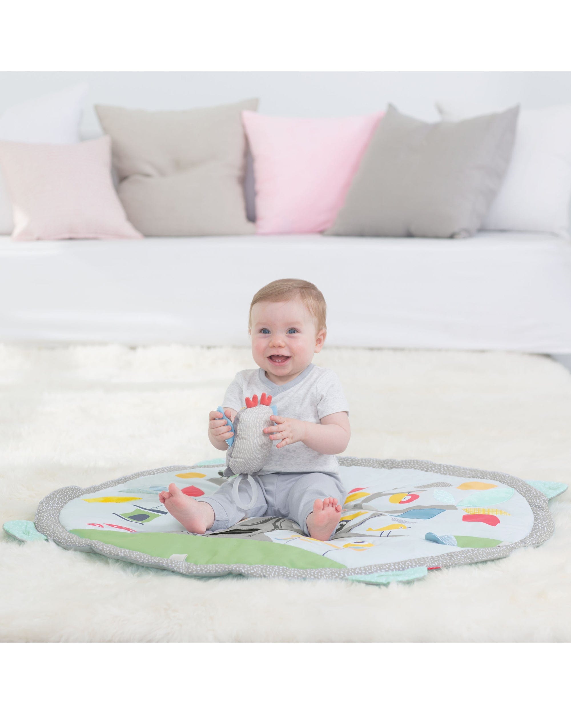 Skip Hop Activity Gym for Babies - Interactive Playmat with Toys & Music for Tummy Time & Sensory Development - Perfect for Newborns & Infants