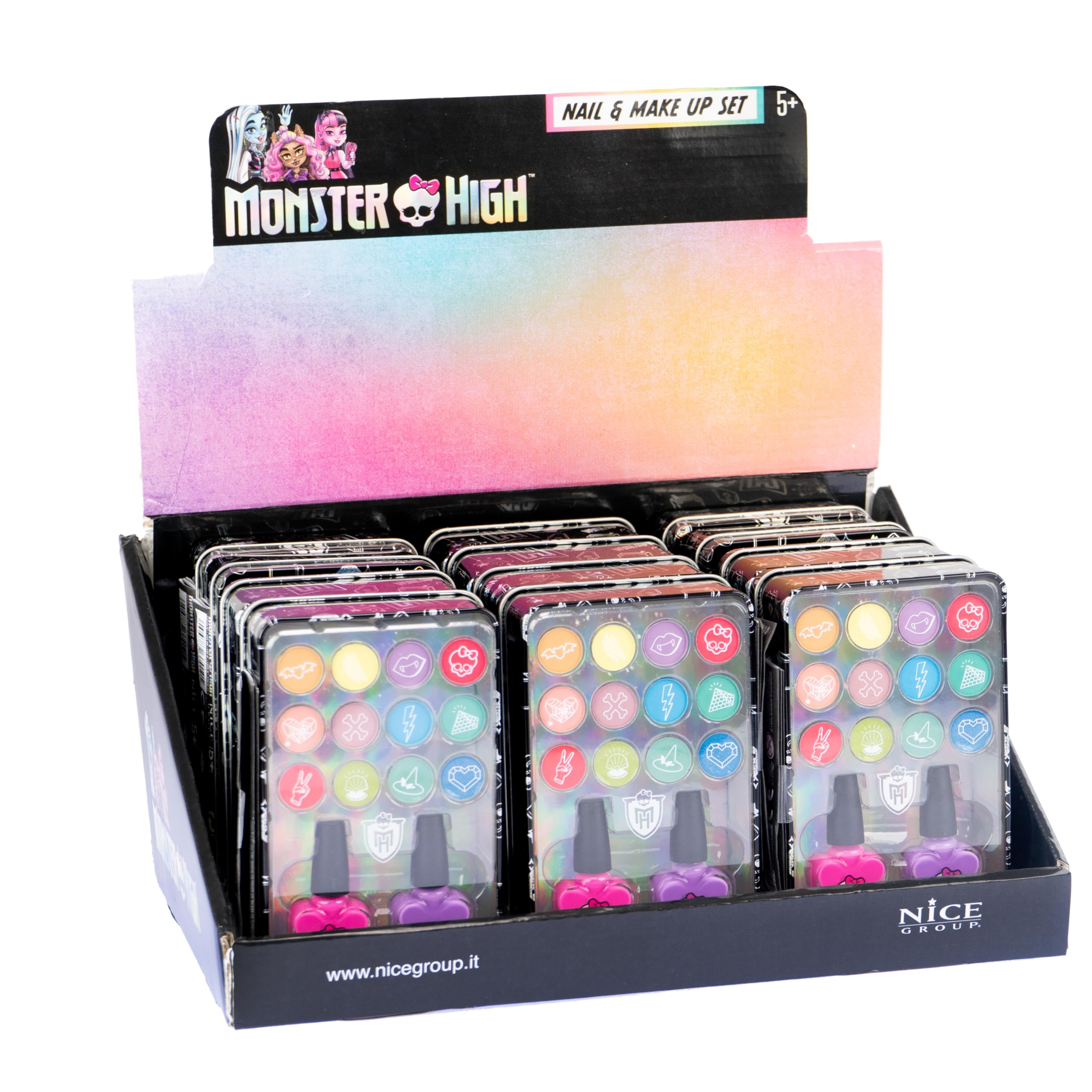 Monster High Makeup & Nail Kit with Eyeshadow - Perfect for Halloween & Cosplay