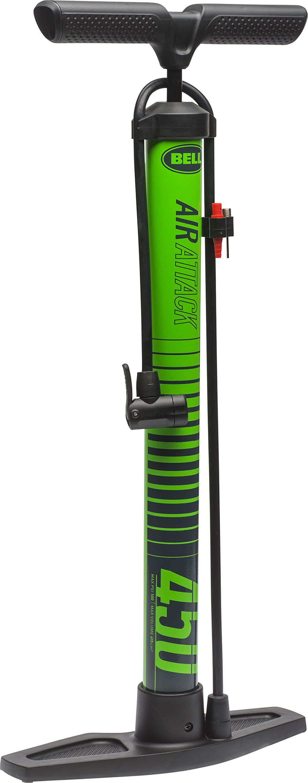 Bell Air High Volume Bicycle Pump - Fast Inflation Bike Tire Pump for Road & Mountain Bikes - Perfect for Home, Garage & Cycling Trips