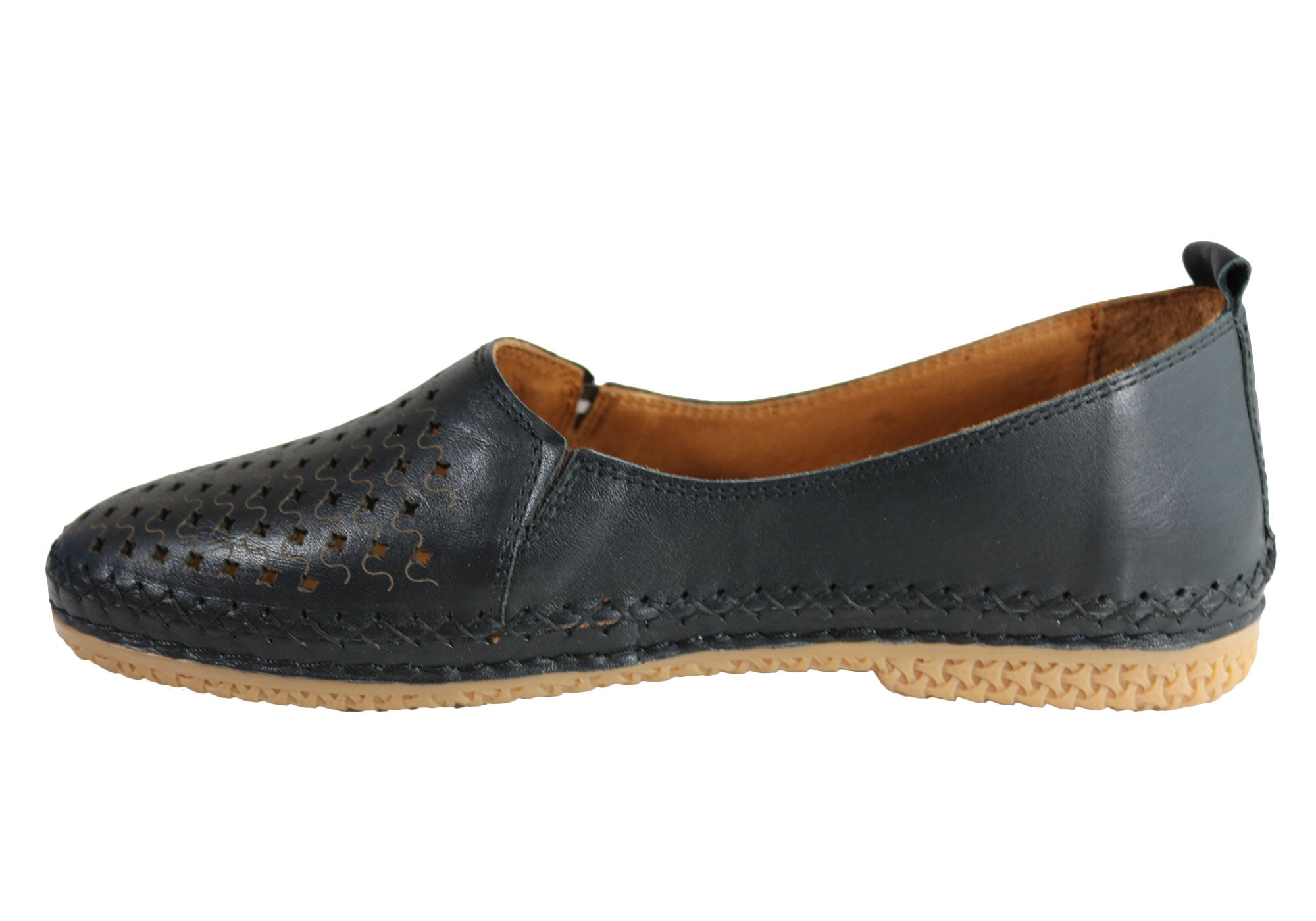 Orizonte Joy Women's Comfortable Soft Leather Flat Shoes - European Style Loafers for Casual Wear, Office & Walking