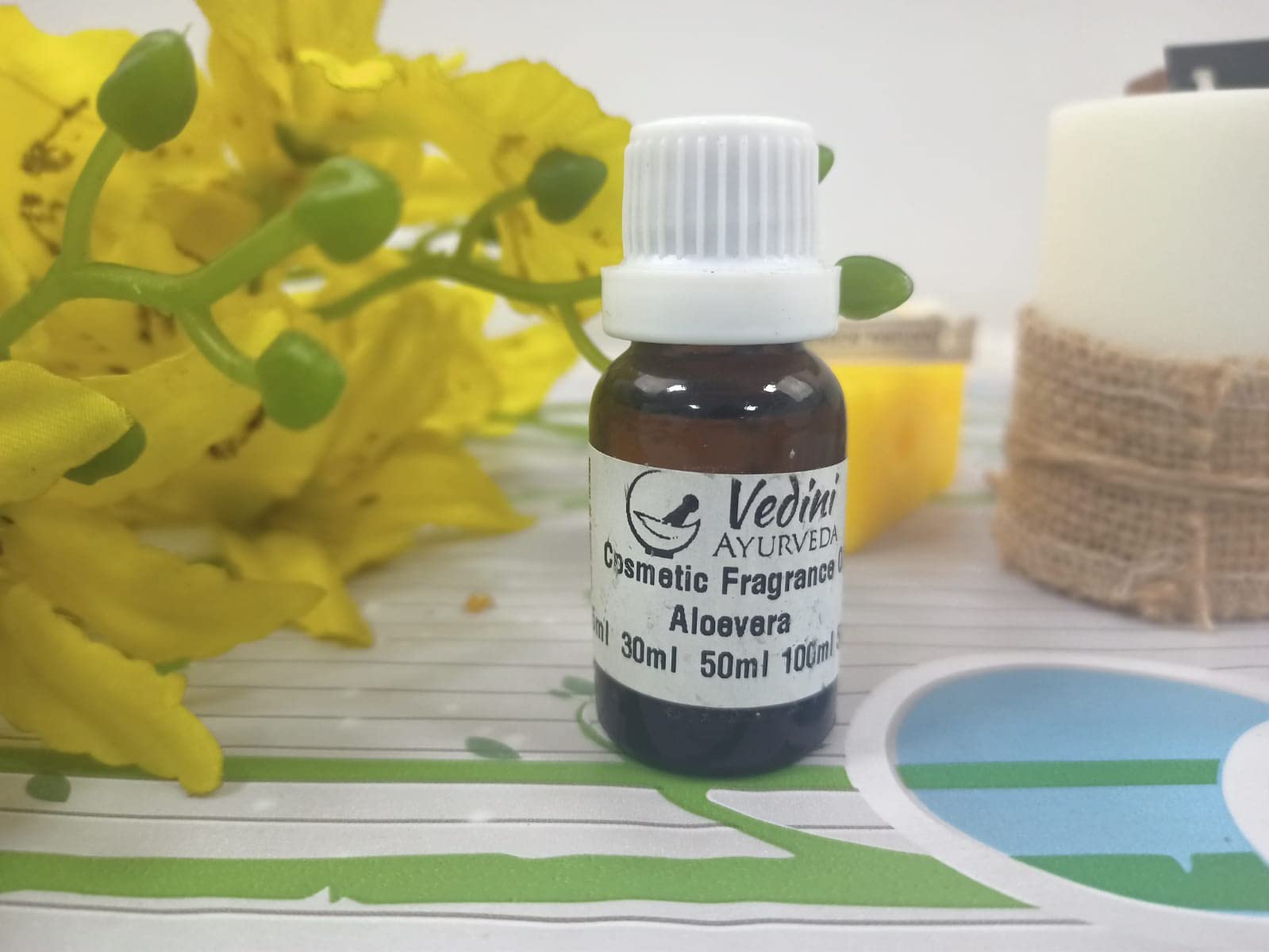 Vedini Aloe Vera Fragrance Oil for Soap, Lotion, Shampoo & Cosmetics | 15ml Essential Oil for DIY Skincare, Hair Care & Aromatherapy | Perfect for Homemade Beauty Products & Relaxation