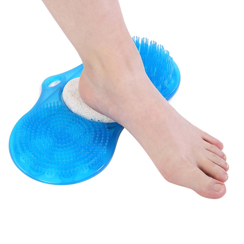 Exfoliating Foot Scrubber & Massager - Pumice Stone Callus Remover for Soft Feet - Acupressure Foot Massage Tool for Relaxation & Dead Skin Removal - Perfect for Pedicures, Home Spa & Bath Time Self Care