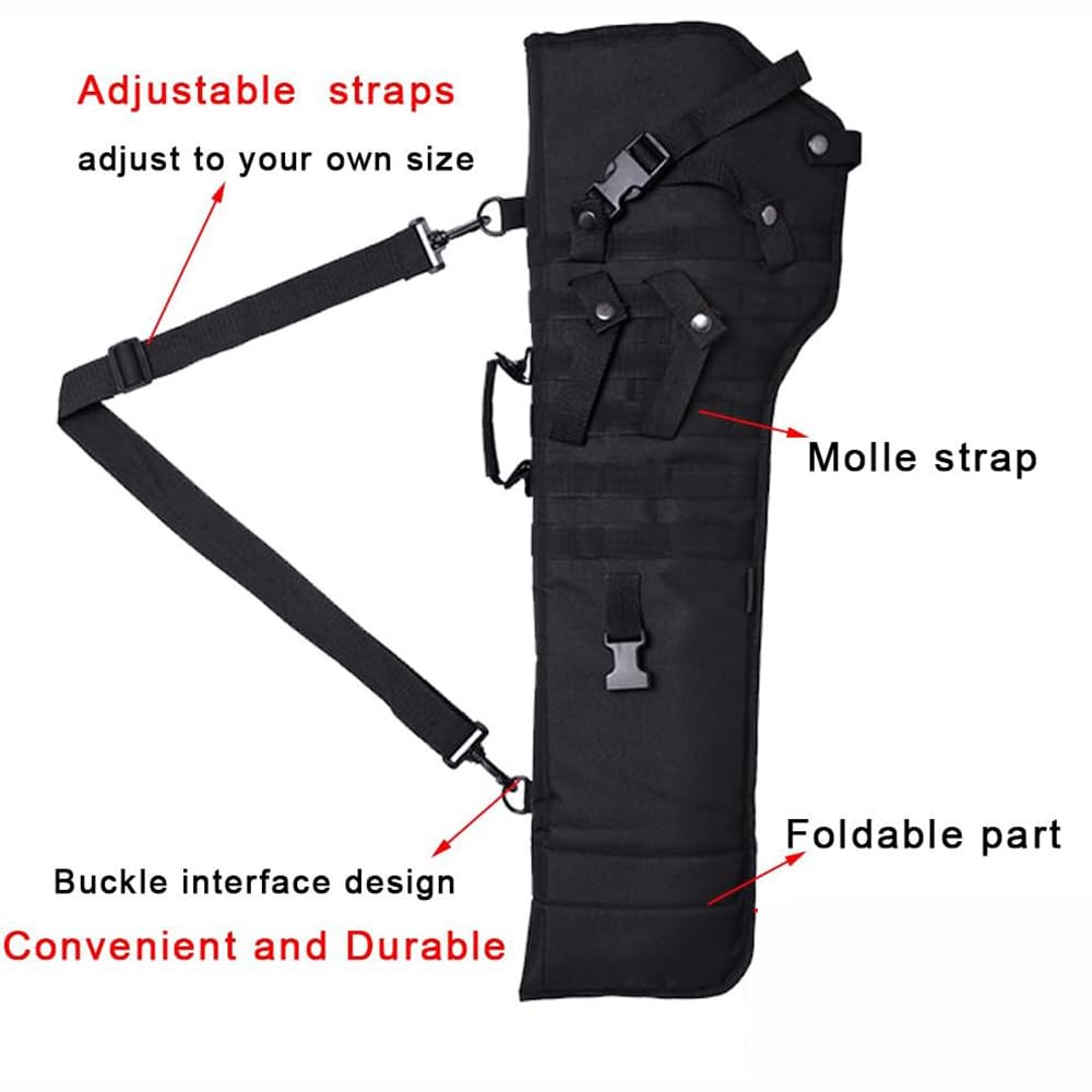 Tactical Rifle Scabbard Shotgun Shoulder Bag - Durable Hunting & Shooting Accessory for Outdoor Adventures, Range Training & Military Use
