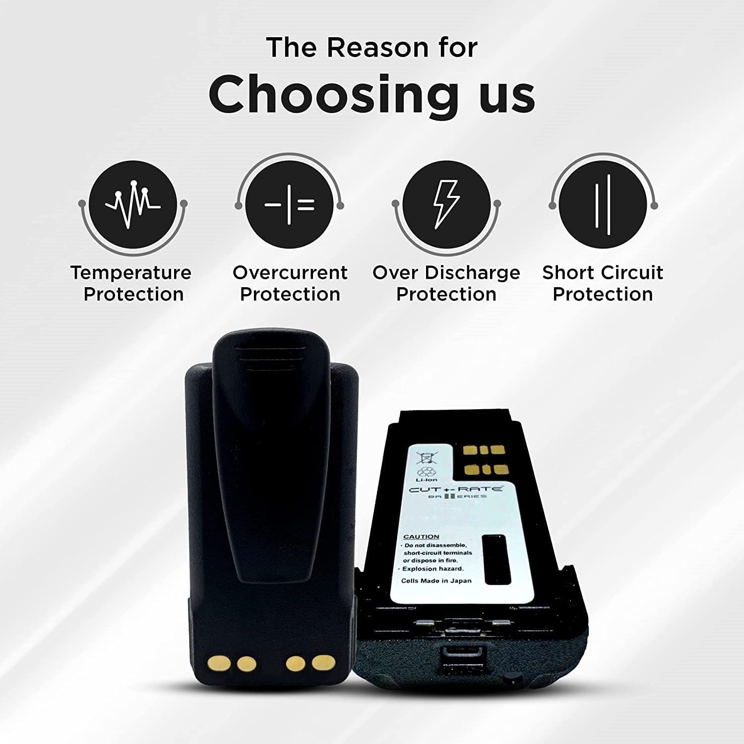 Motorola XPR 3300 Replacement Battery - 7.5V 1500mAh Ni-MH Rechargeable Battery for Two-Way Radios | Perfect for Emergency Communication, Security Work & Outdoor Adventures
