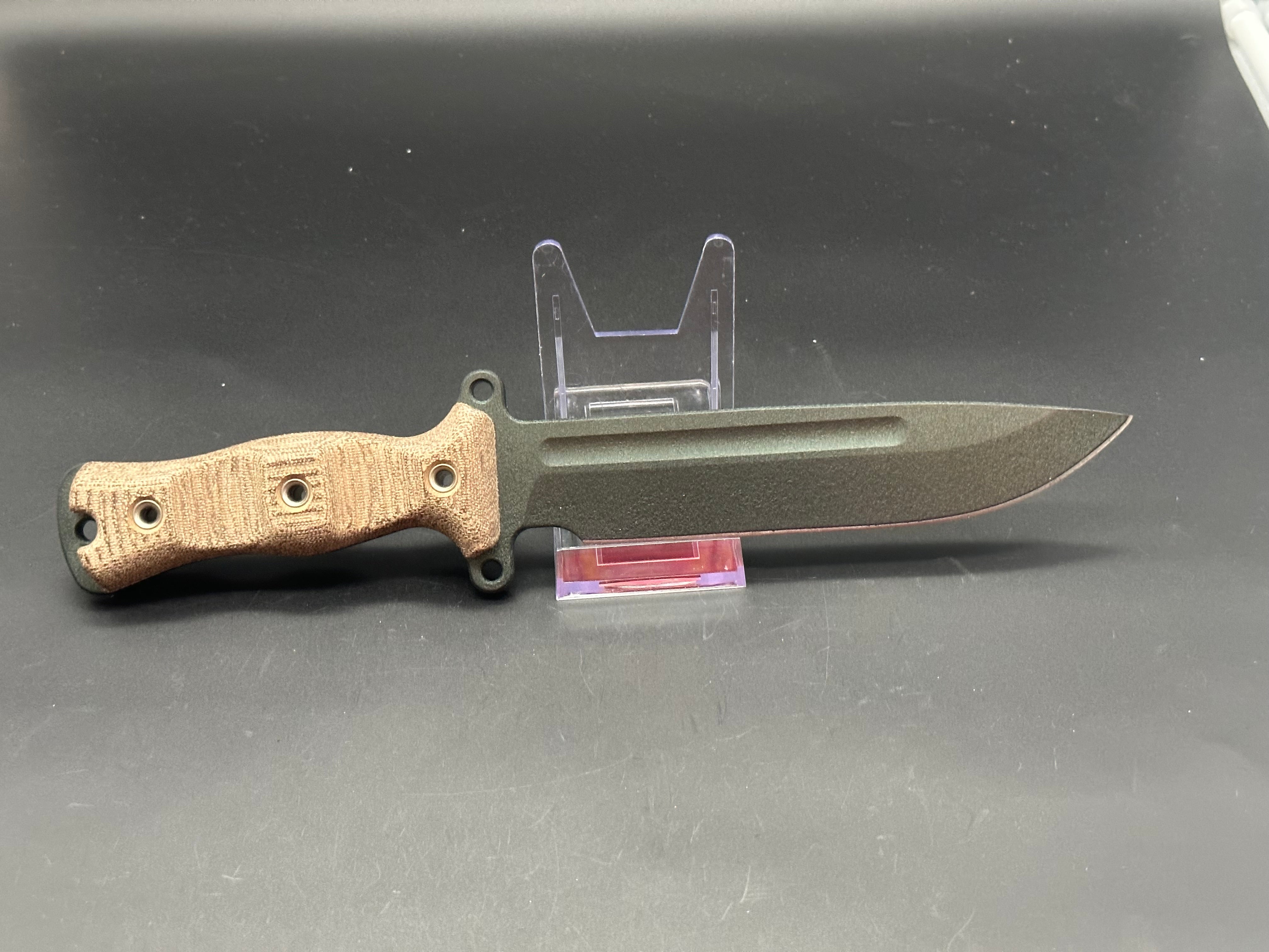 Busse Team Gemini Light Brigade A2 Edition - Premium Tactical Knife for Outdoor Survival, Camping & Hunting | High-Performance Fixed Blade for Bushcraft & EDC