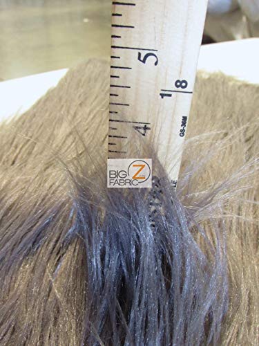 Premium Faux Fur Fabric by The Yard - Soft Gorilla Animal Long Pile Material for DIY Coats, Costumes, Scarves, Rugs & Fashion Accessories (White) - Perfect for Winter Fashion, Home Decor & Craft Projects