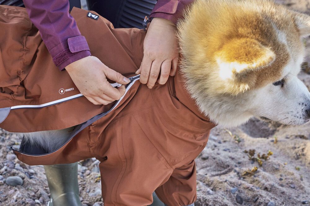 Hurtta Waterproof Dog Jacket - Mudventure Overall Eco for All-Weather Protection | Outdoor Adventure & Hiking Gear for Active Dogs