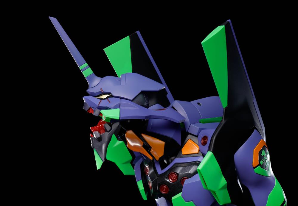 Bandai Dynaction Evangelion Unit-01 with Spear of Cassius Action Figure - Rebuild of Evangelion 3.0+1.0 Renewal Color Edition | Collectible Anime Model for Display & Gifts