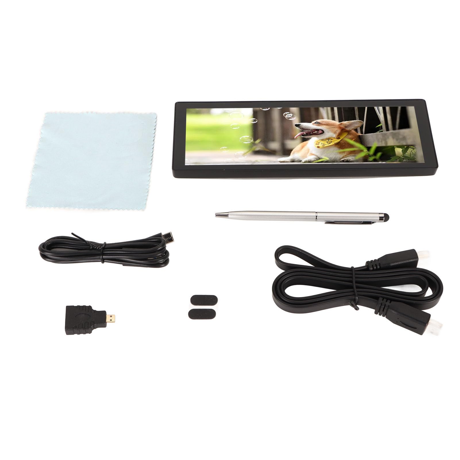 7.9 Inch Fydun HD IPS Capacitive Touch Screen Monitor - Tempered Glass Panel, Professional Multimedia Interface with Accessories - Perfect for Car Dashboards, Home Automation, and Industrial Control Systems