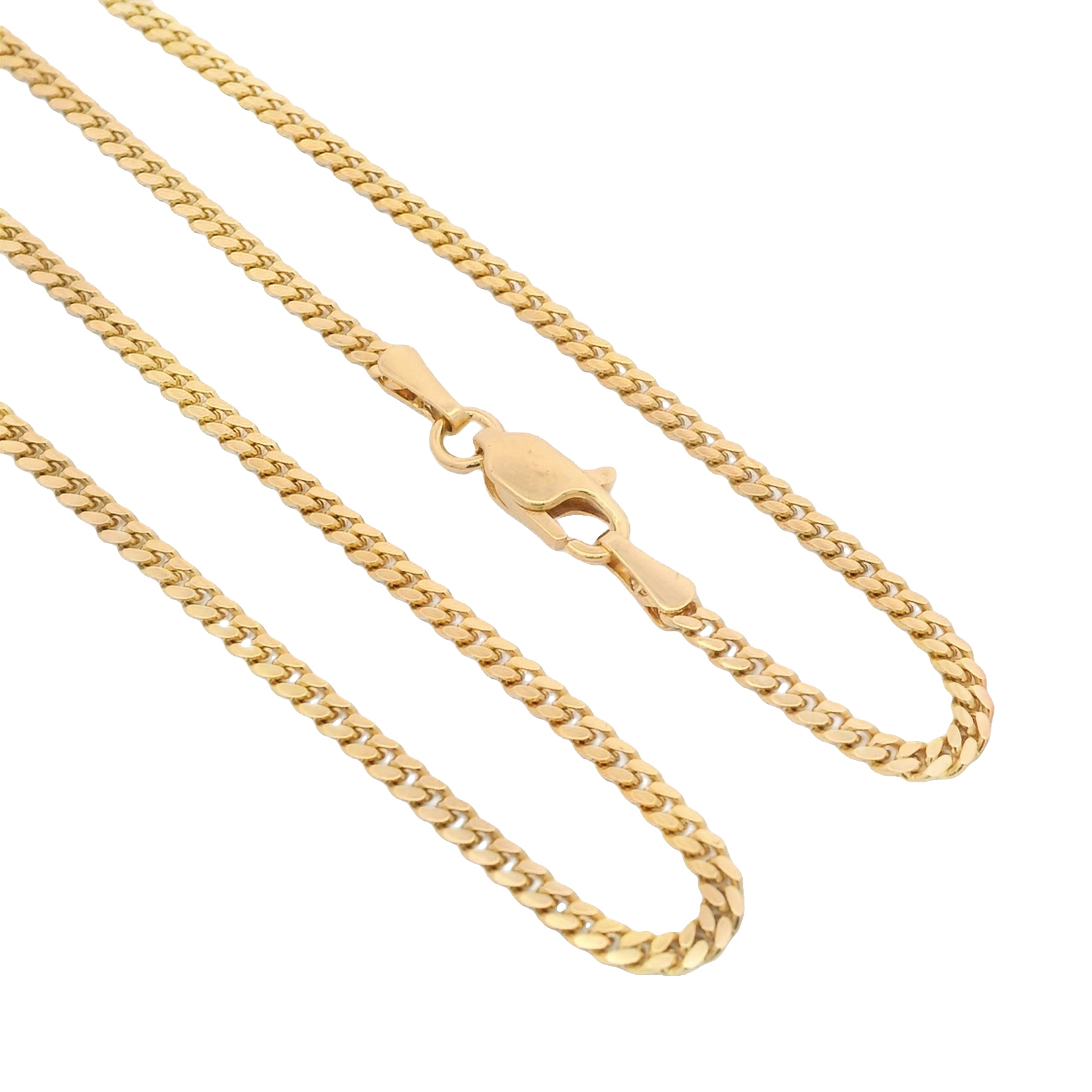14K Solid Gold Cuban Miami Chain Necklace for Men - 2.3mm Width, 24 Inches Length - Premium Quality Jewelry Gift for Birthday, Anniversary & Special Occasions