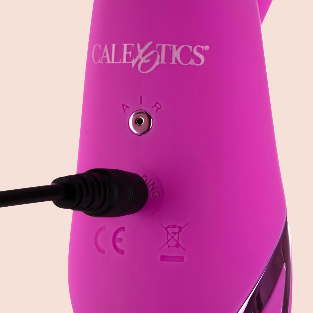 California Dreaming® Malibu Minx Rabbit Vibrator - Powerful Air Suction Clitoral Stimulator for Women, Waterproof & Rechargeable Adult Toy - Perfect for Solo Play & Couples Intimacy