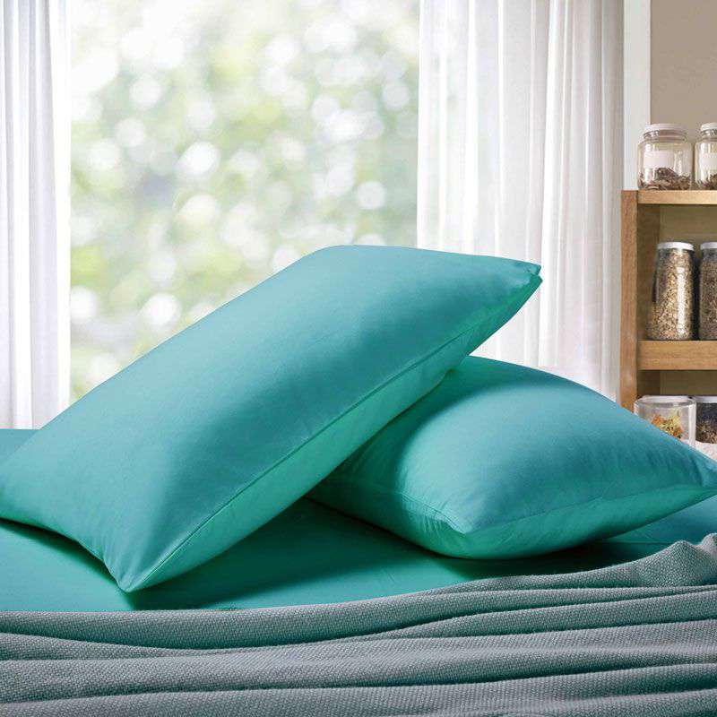 Premium 1000TC Ultra Soft King Size Pillowcases (2 Pack) - Teal Blue - Luxury Bedding for Hotels, Home & Guest Rooms