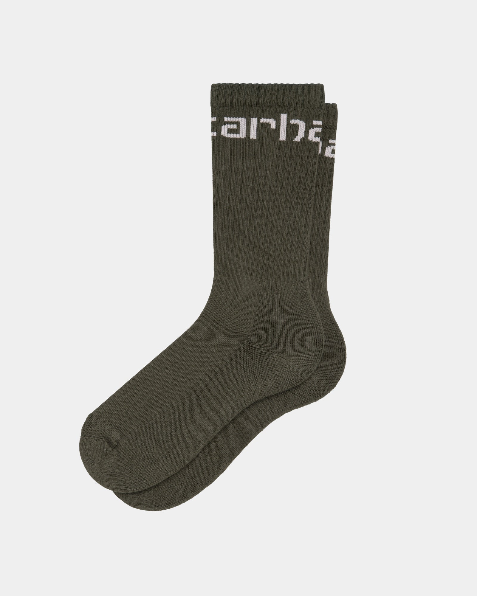 Carhartt Men's Work Socks - Durable Cotton Blend Crew Socks with Arch Support & Cushioned Sole | Turtle/Air Pink Color | Perfect for Construction, Hiking & Outdoor Work Activities