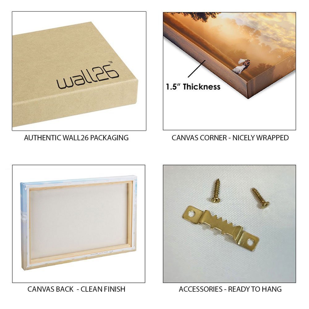 Abstract Square Canvas Wall Art Set of 2 - Modern Giclee Print Gallery Wrapped Ready to Hang 12