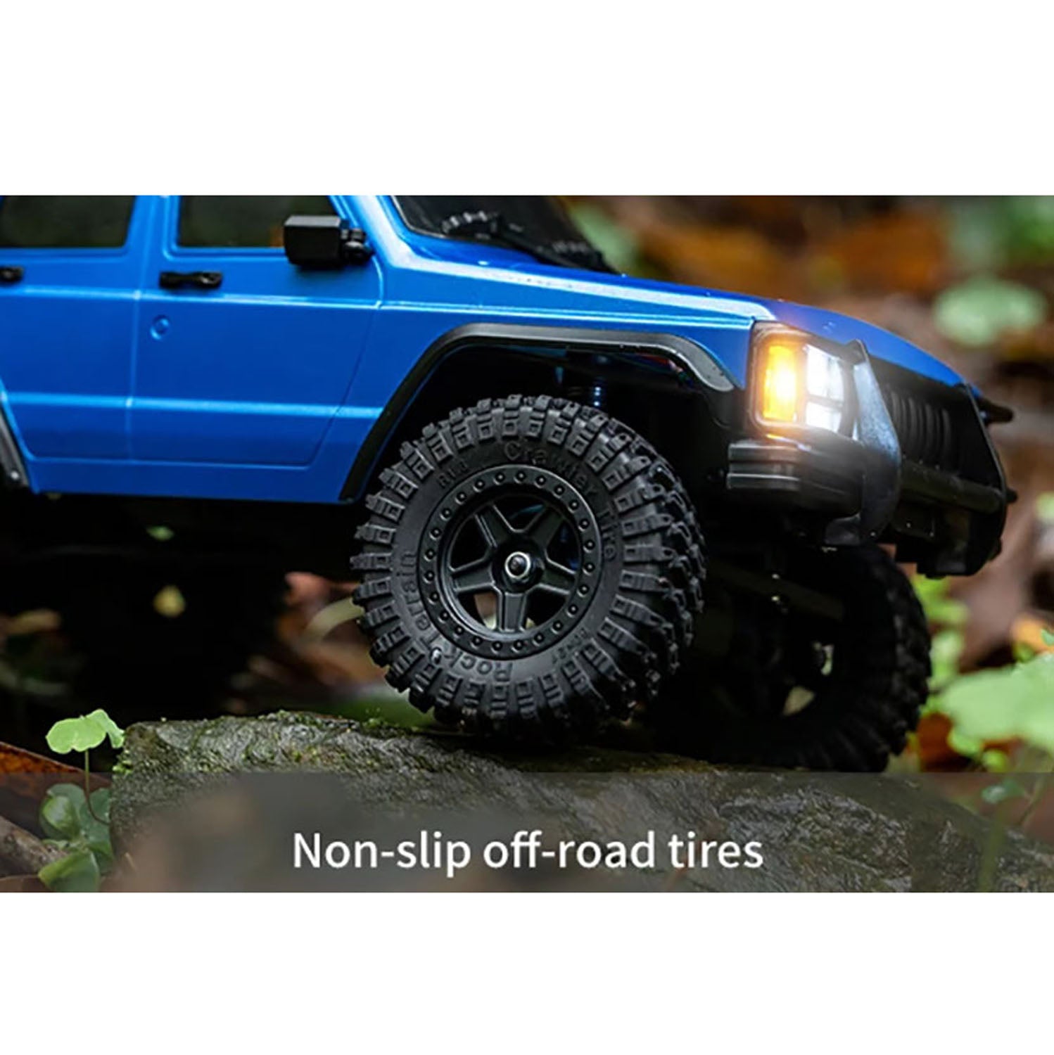 1/18 Scale 4WD Remote Control Rock Crawler - 8562 RC Off-Road Car with 3-Speed Motor, ESC, Servo & Light System - Multi-Terrain Adventure Vehicle for Kids & Adults - Perfect for Indoor & Outdoor Play, Backyard Crawling, Trail Exploration