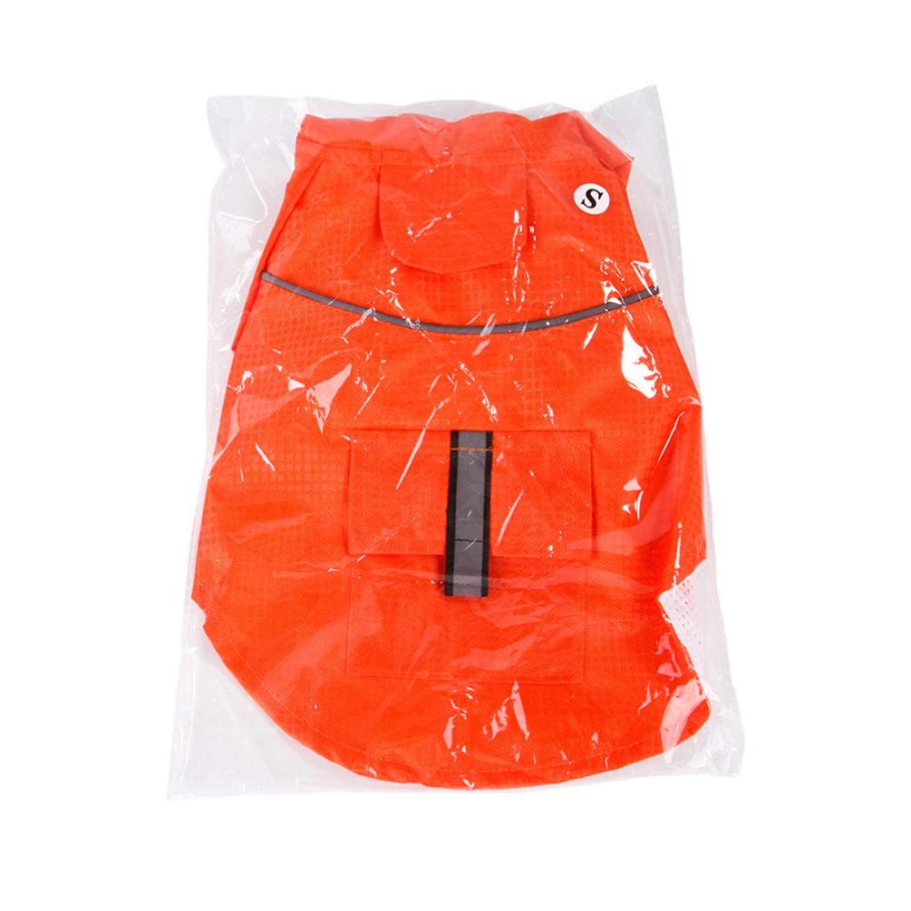 Waterproof Reflective Adjustable Dog Raincoat - Small Size Double Layer Puppy Poncho for Walking in Rain | Pet Rainwear for Outdoor Adventures & Bad Weather Protection