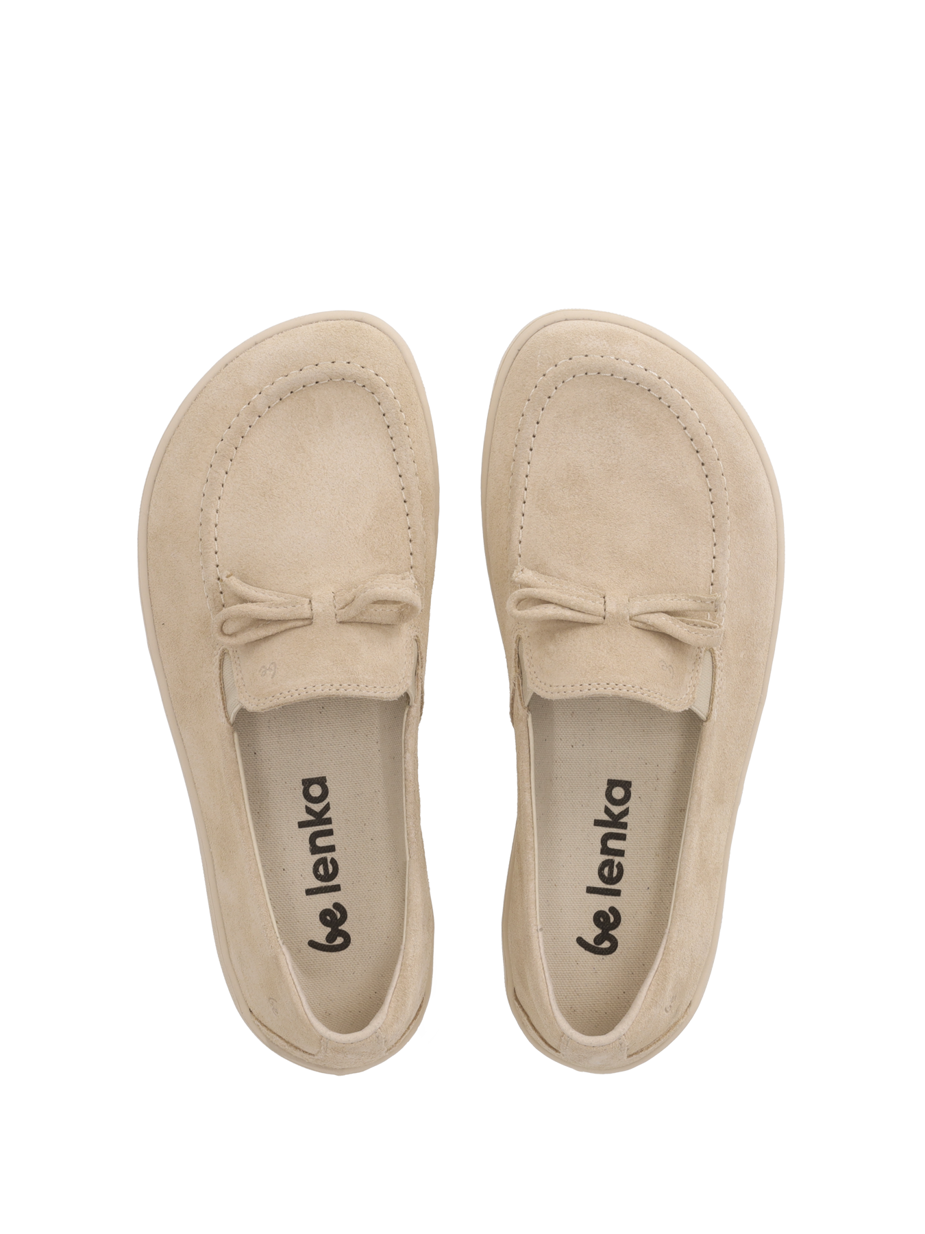Barefoot Moccasins for Women - Be Lenka Aphrodite Soft Leather Minimalist Shoes in Beige | Comfortable House Slippers & Indoor/Outdoor Walking Shoes