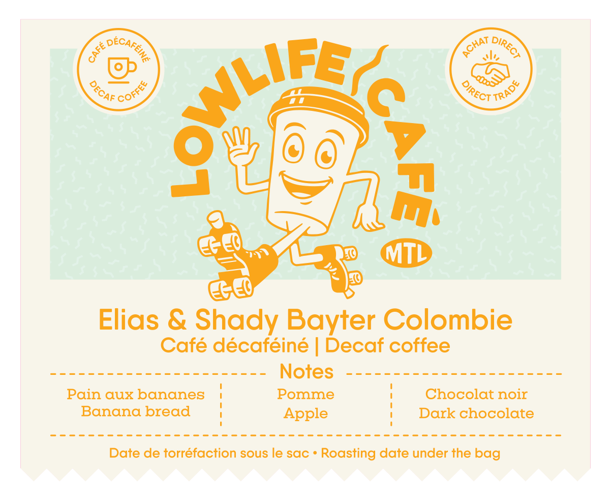 Organic Decaf Coffee Beans - Single Origin Colombia Elias & Shady Bayter - Medium Roast for Home Brewing, Office Use & Gifts