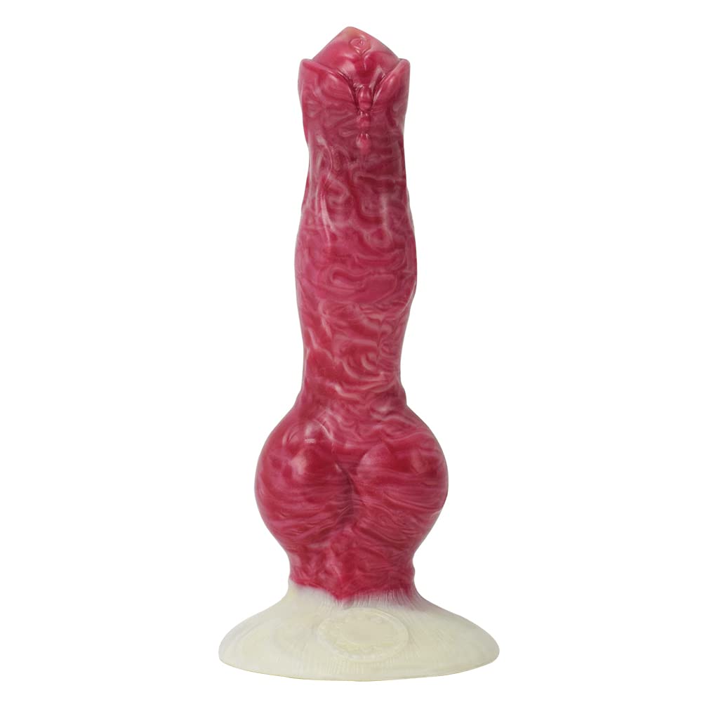 Premium Liquid Silicone Alien/Fido Dildo with Strong Suction Cup - Realistic BeHorny Adult Sex Toy for Solo Play & Couples Intimacy - Waterproof & Body-Safe for Shower, Bedroom & BDSM Scenes