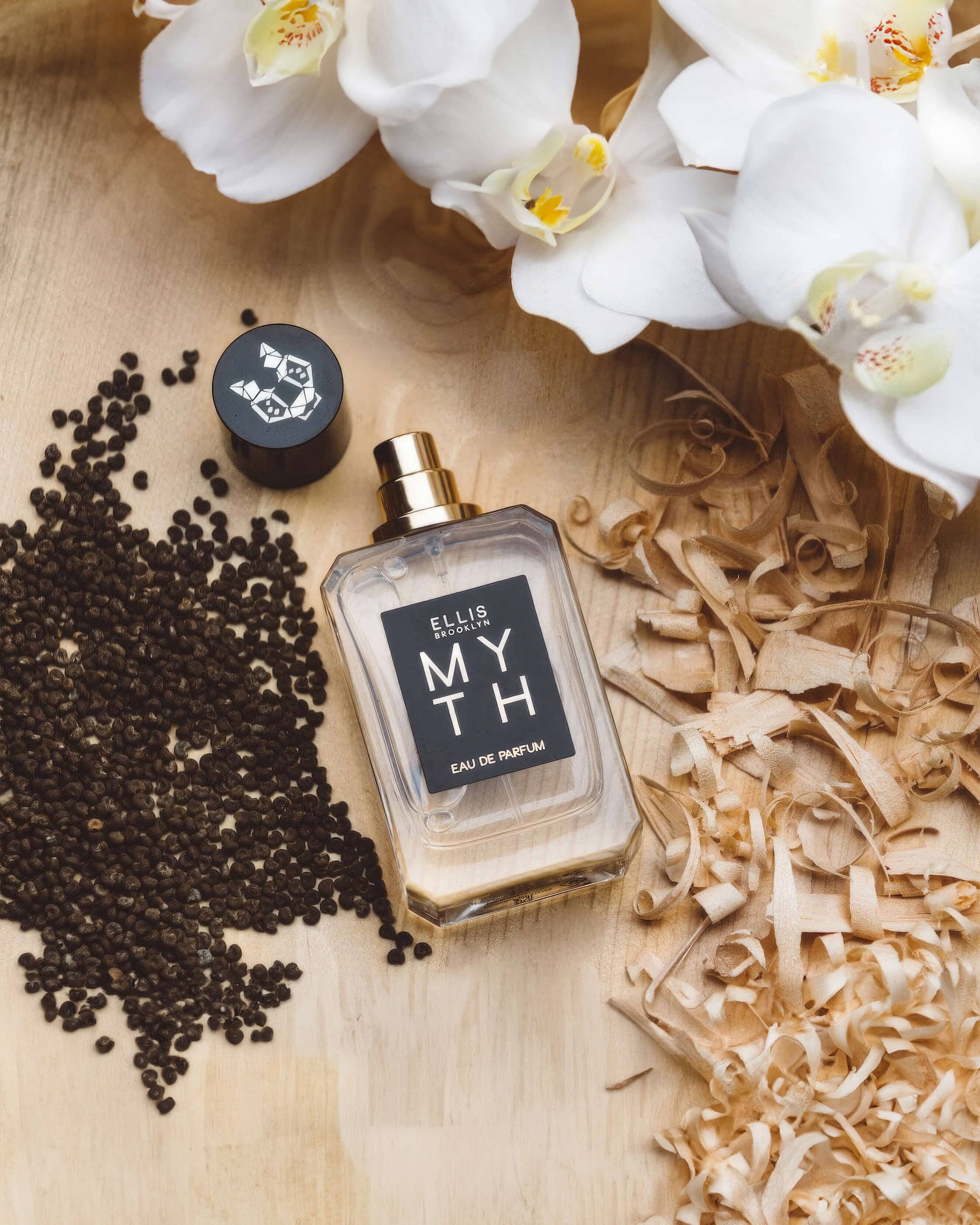 MYTH Eau de Parfum for Women - Floral Woody Musk Perfume | Long Lasting Luxury Fragrance for Date Night, Office & Special Occasions