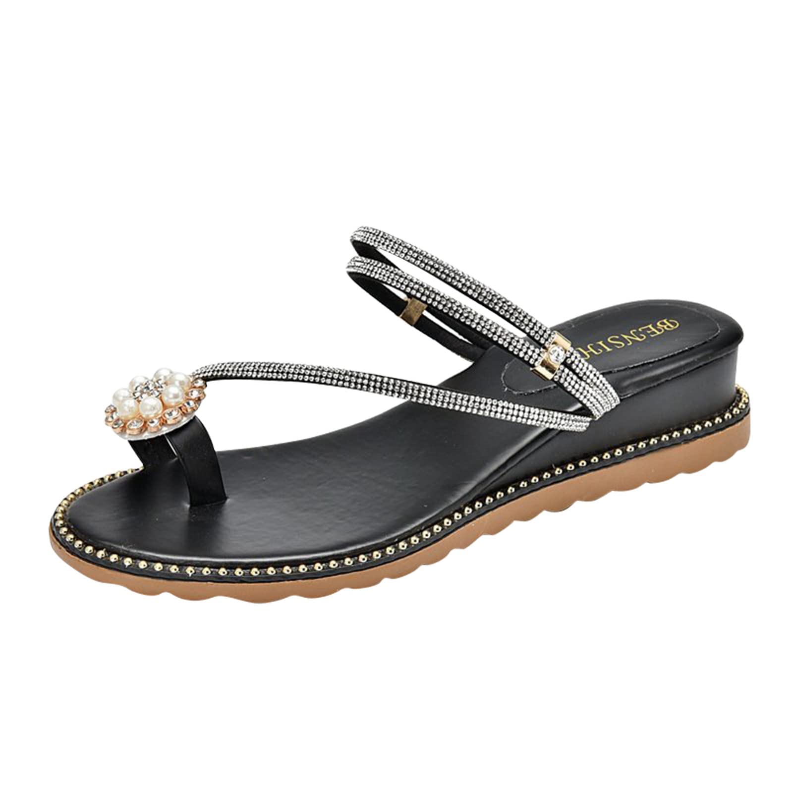 BORAMAX Women's Handmade Greek Style Flip Flop Sandals with Toe Ring - Comfortable Beach Sandals for Summer, Vacation & Casual Wear