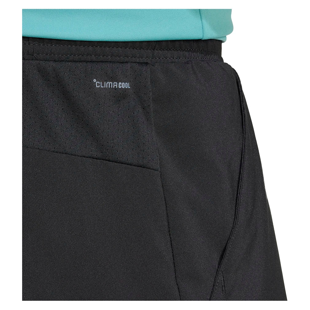 Men's 2-in-1 Tennis Shorts with Built-in Liner - Black | Moisture-Wicking Athletic Shorts for Tennis, Running & Gym Workouts