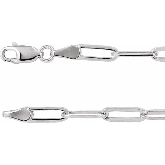 14K Gold 3.85mm Paperclip Style 20