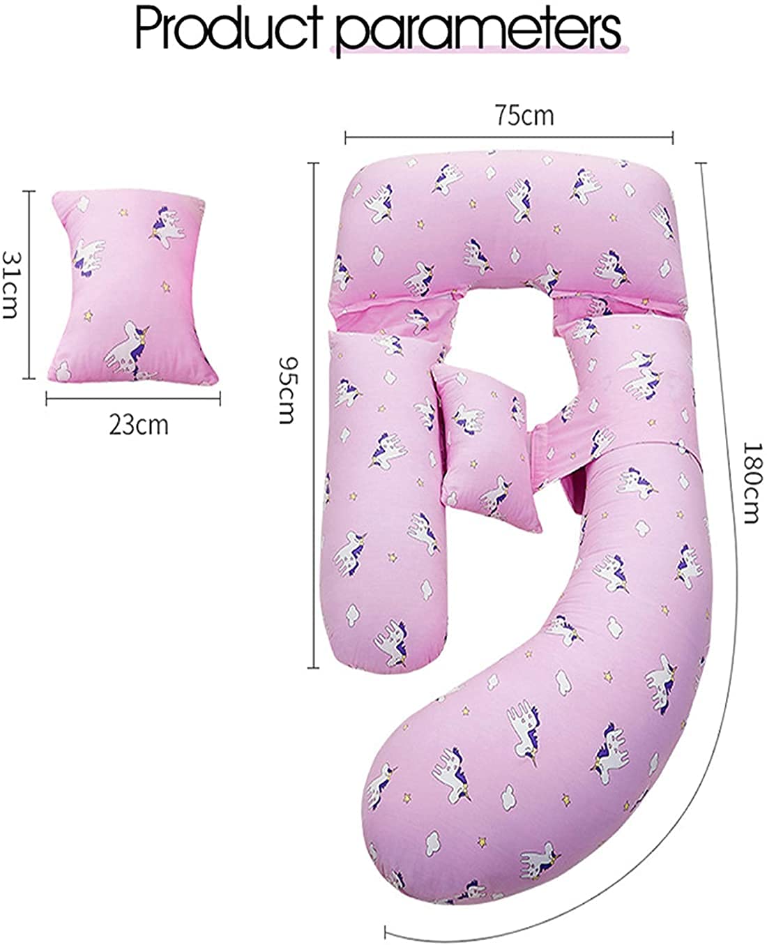 TEidea U-Shaped Pregnancy Pillow for Sleeping - Full Body Maternity Support Pillow for Pregnant Women, Removable & Washable Cover - Perfect for Side Sleeping, Back Pain Relief & Comfort During Pregnancy