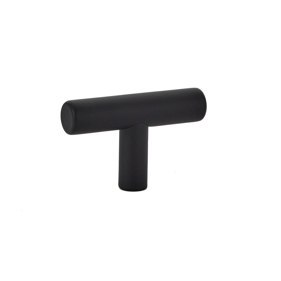 European Style Matte Black Cabinet Knobs and Pulls - T Bar Design for Kitchen, Bathroom & Furniture Hardware (Set of 10) - Perfect for Modern Home Renovation and DIY Projects