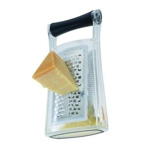 Westmark Germany Stainless Steel Box Grater - 4-Sided Multi-Purpose Kitchen Tool for Grating Vegetables, Citrus, Hard Cheeses & Chocolate - Perfect for Cooking, Baking & Food Prep