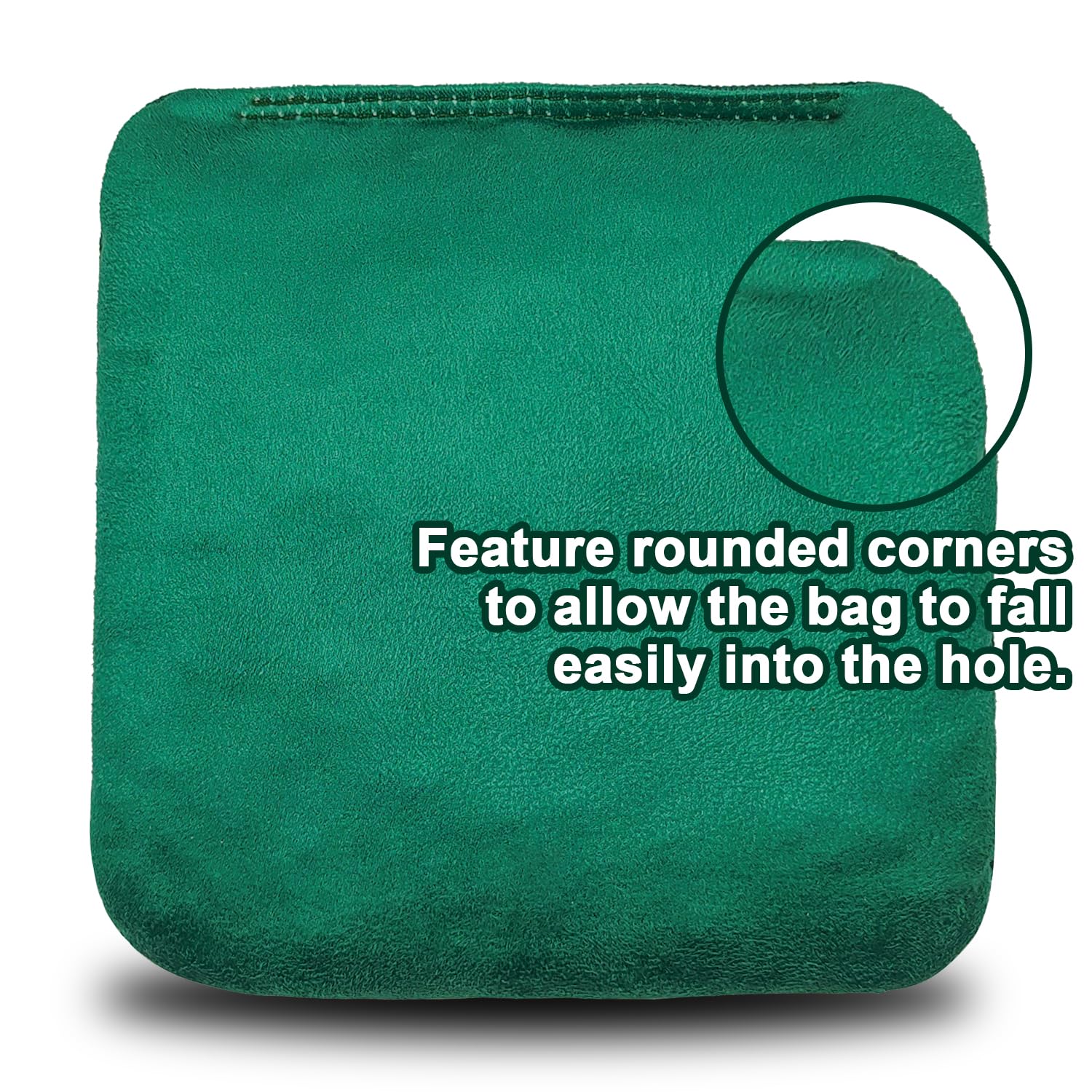 Dual-Sided Professional Cornhole Bags Set of 8 - Regulation Size Cornhole Bean Bags with Slick & Stick Sides for Outdoor Games, Tailgating, and Backyard Fun