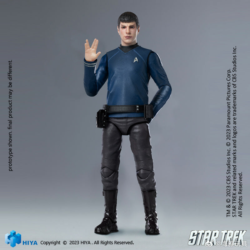 1/18 HIYA 4inch Action Figure Exquisite Mini Series STAR TREK 2009 Spock Collectible Toy - Perfect for Display, Gifts & Star Trek Fans Collection
