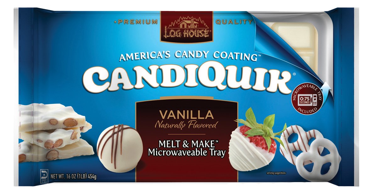 Vanilla CandiQuik Candy Coating for Baking - 16 Ounce (Pack of 2) - Perfect for Cake Decorating, Chocolate Dipping & Candy Making at Home