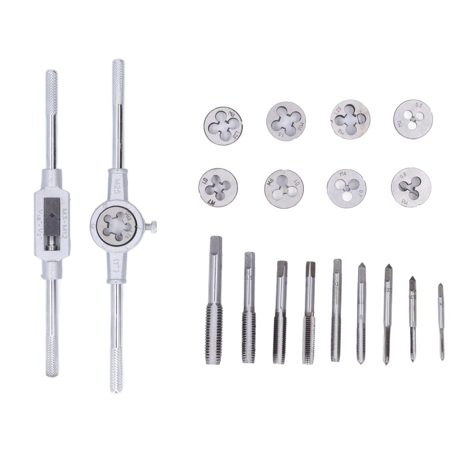 High-Quality Car Repair Die Taps Set - Durable Tool Steel with Extended Service Life | Non-Slip Grip for Aluminum | Perfect for Automotive Repairs & DIY Projects