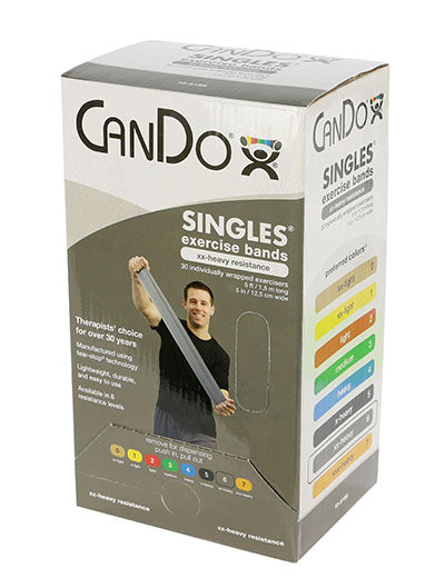 CanDo Pre-Cut Exercise Bands for Strength Training, Physical Therapy, and Home Workouts – Latex Resistance Bands for Fitness, Rehabilitation, and Stretching