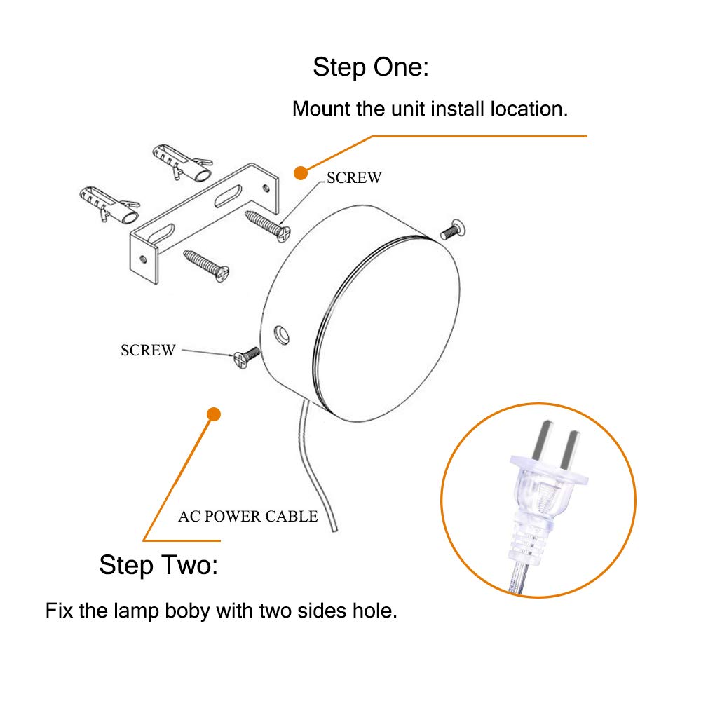 LED Bedside Reading Lamp - 3W Natural Light for Books in Bed & Bookshelf Display