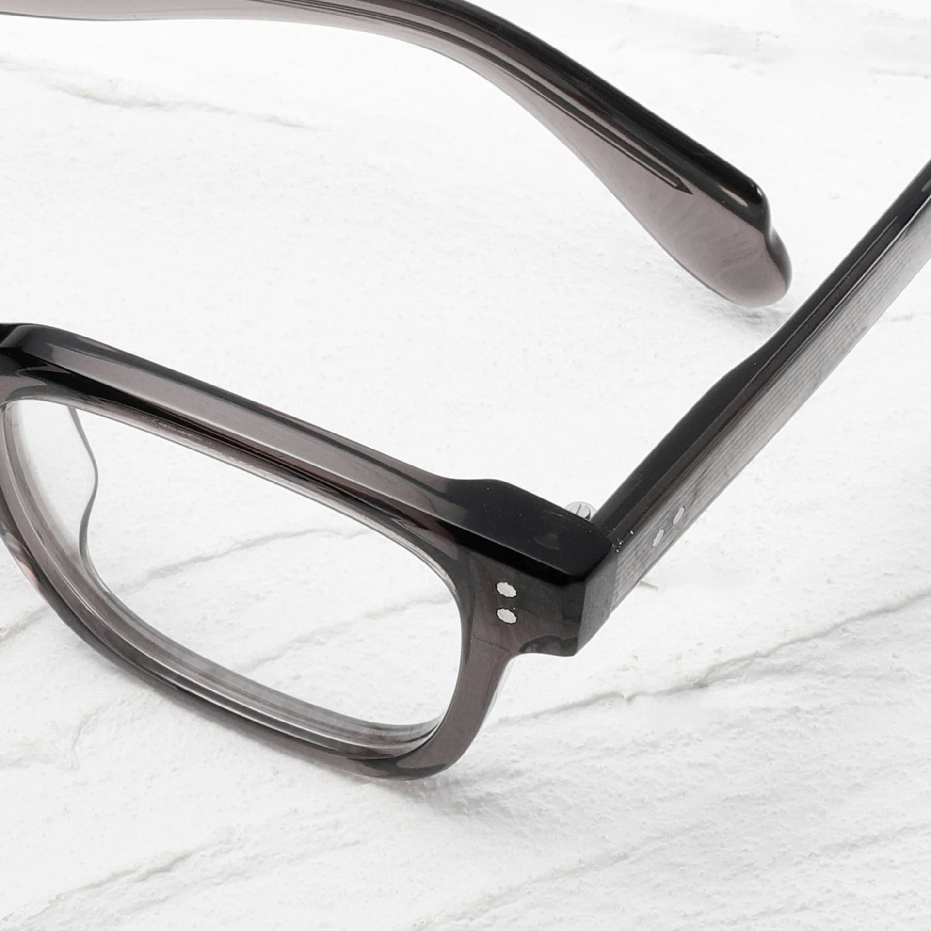 Stylish Unisex Black Acetate Square Full Rim Eyeglasses Frame 21377 for Men & Women - Perfect for Work, Reading, and Fashion Accessories