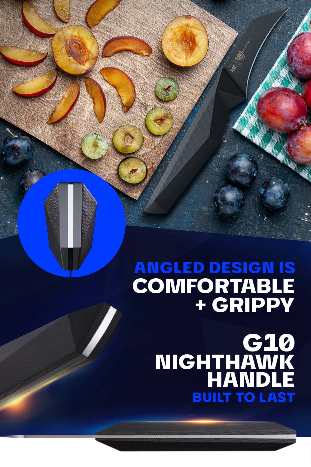 Premium Bird's Beak Paring Knife 2.75