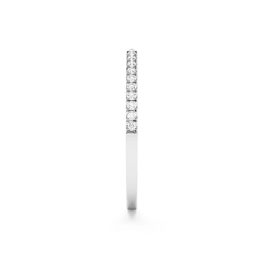 Pavé Diamond Claw Stacking Open Ring for Women - Elegant Adjustable Stackable Band for Everyday Wear & Special Occasions