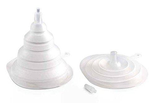 Silikomart Silicone Pratika Collection Collapsible Funnel - Premium Kitchen Baking Tool for Liquids, Powder & Spices | Perfect for Home Cooking, Bartending & DIY Projects