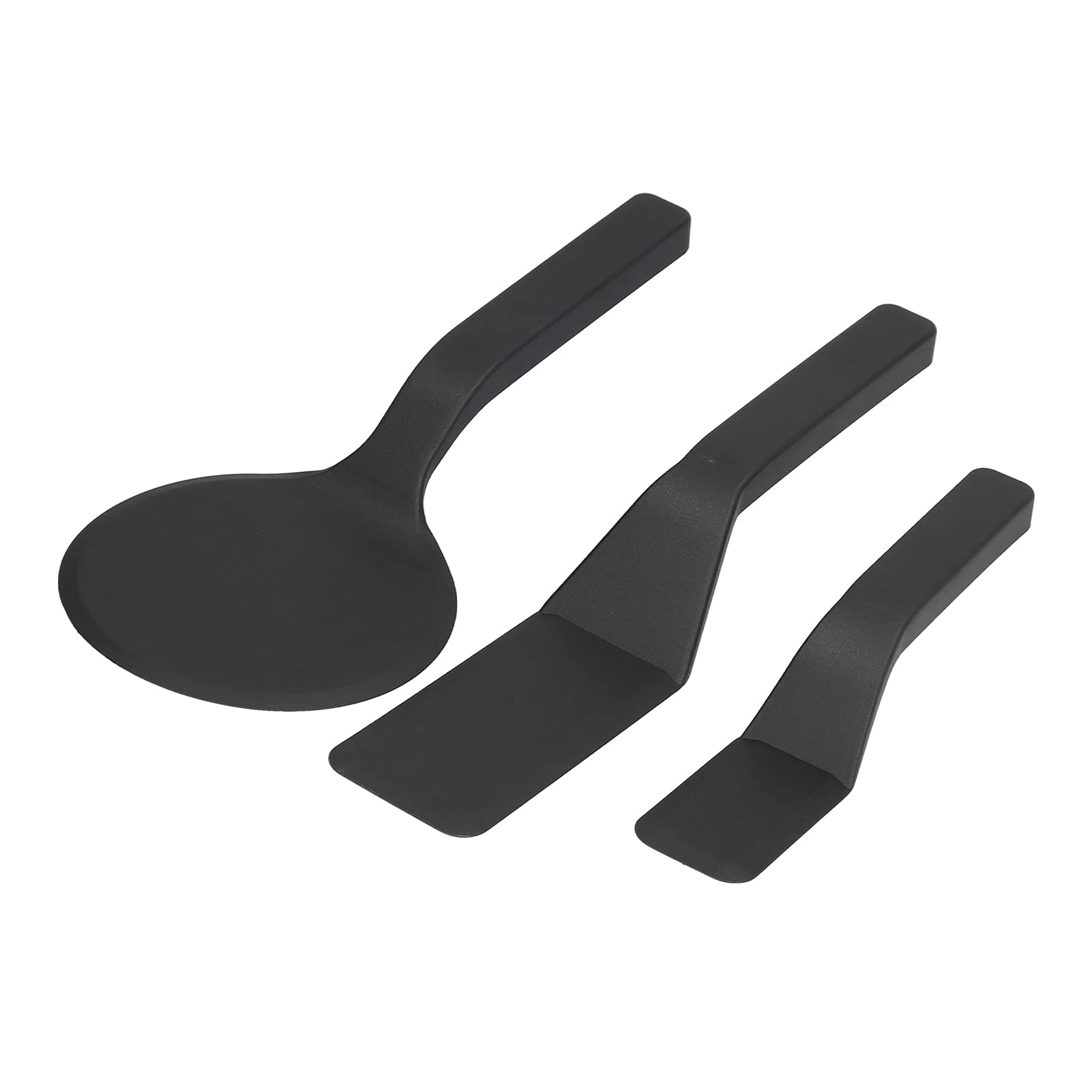 3Pcs Nylon Spatula Set with Beveled Edge - Non-Stick Kitchen Utensils for Flipping Eggs, Baking, Cooking Pancakes & Muffins - Perfect for Home Chefs & Bakers