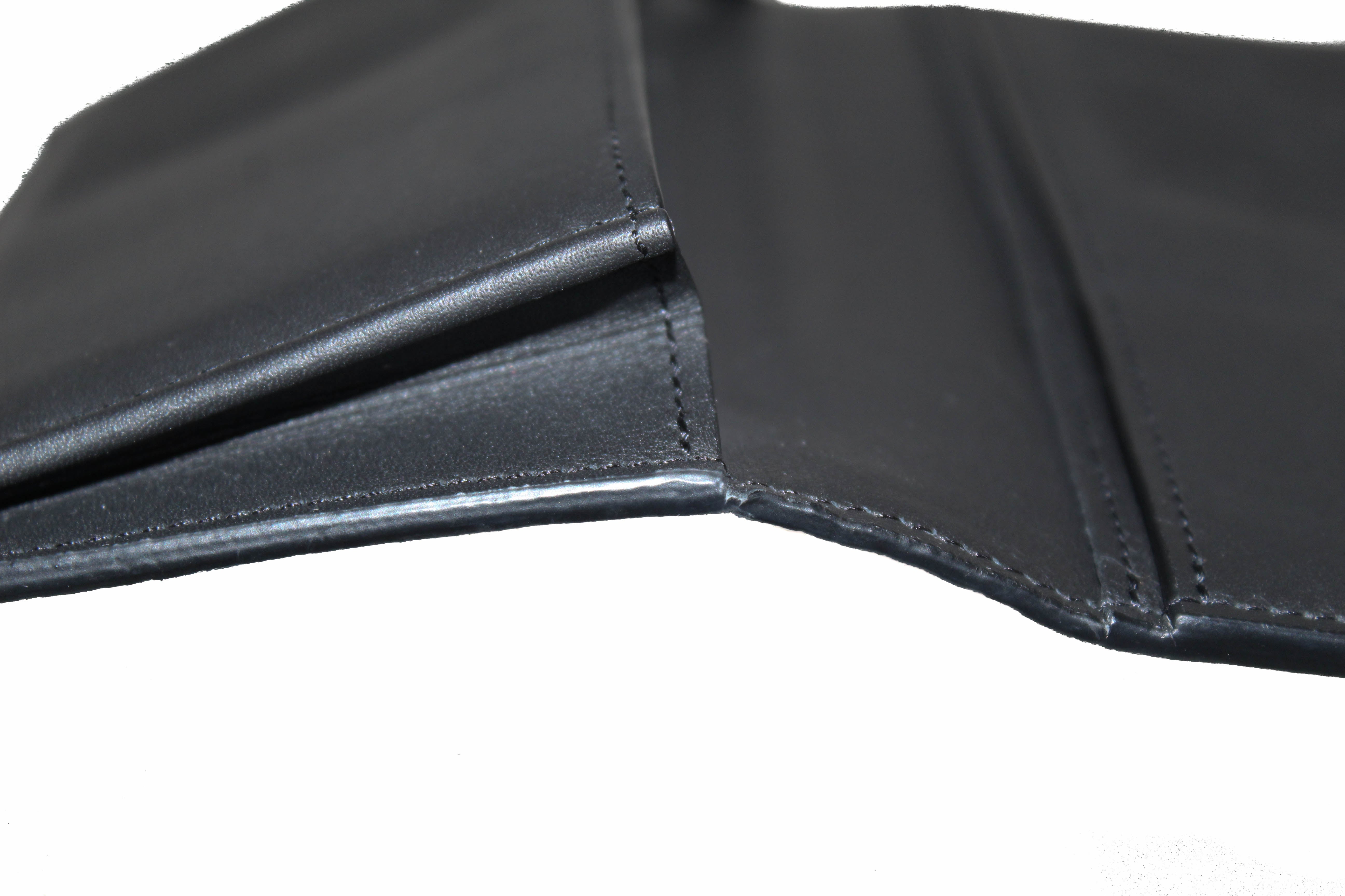 Authentic Louis Vuitton Black Monogram Shadow Calf Leather Wallet for Men - Slim Bifold Credit Card Holder with RFID Protection - Perfect for Everyday Use, Travel & Business Gifts
